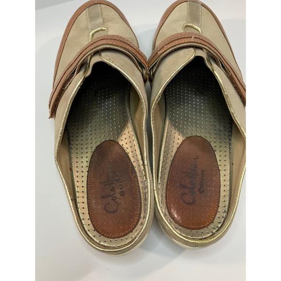 Cole Haan Nike Air‎ Leather Suede Comfort Clogs - Picture 4 of 4